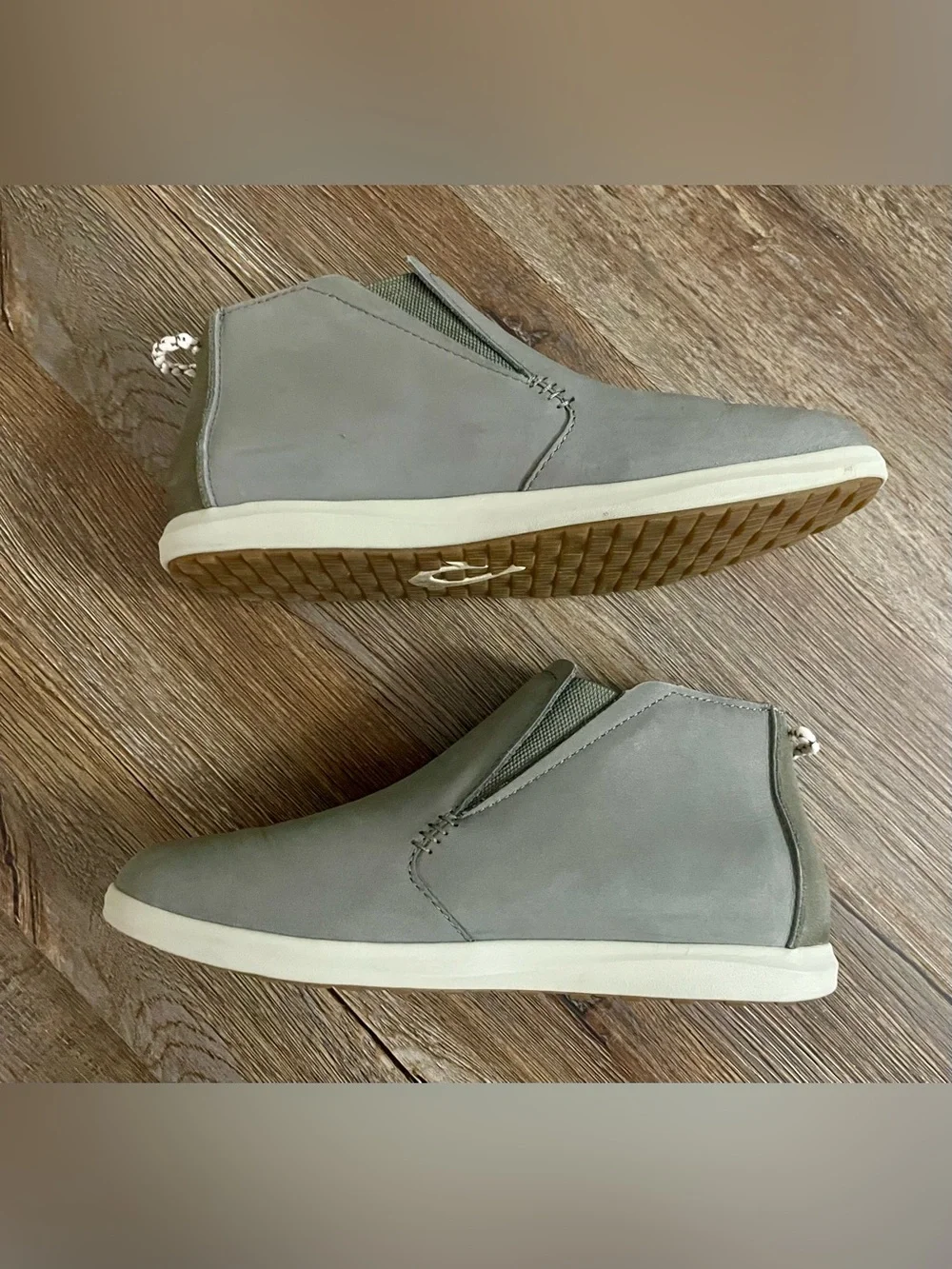 Olukai Hawai'iloa Shoes Women’s US 8 Leather Manu Hope Gray Chelsea Boot Cushion - Picture 10 of 11